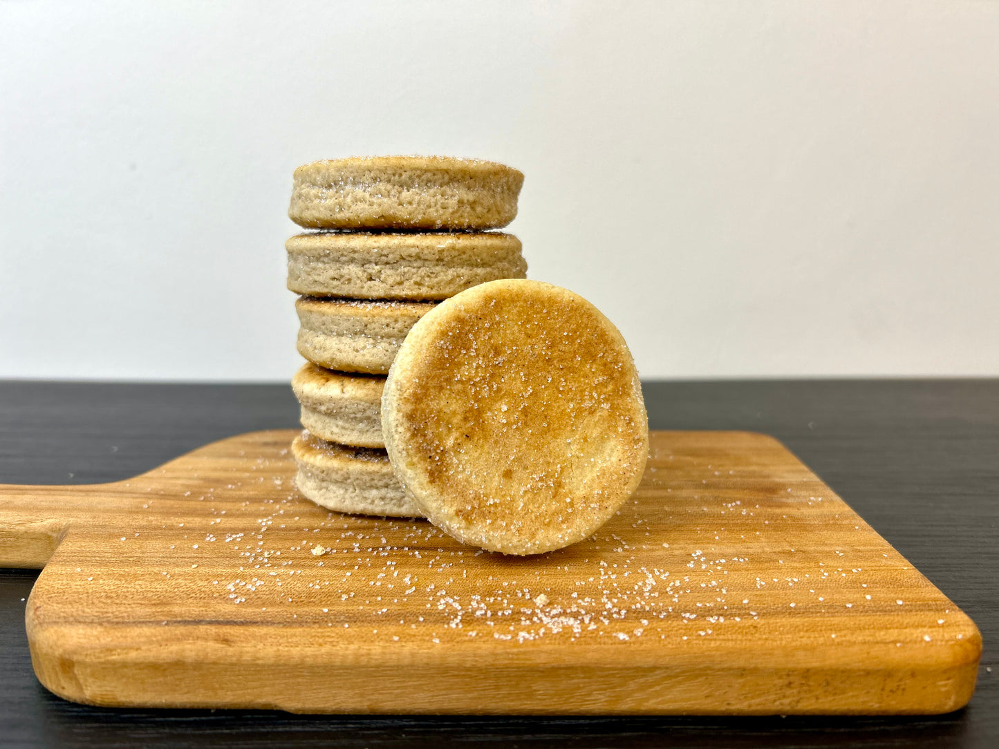 Lemon Handmade Welsh Cakes | close up stack