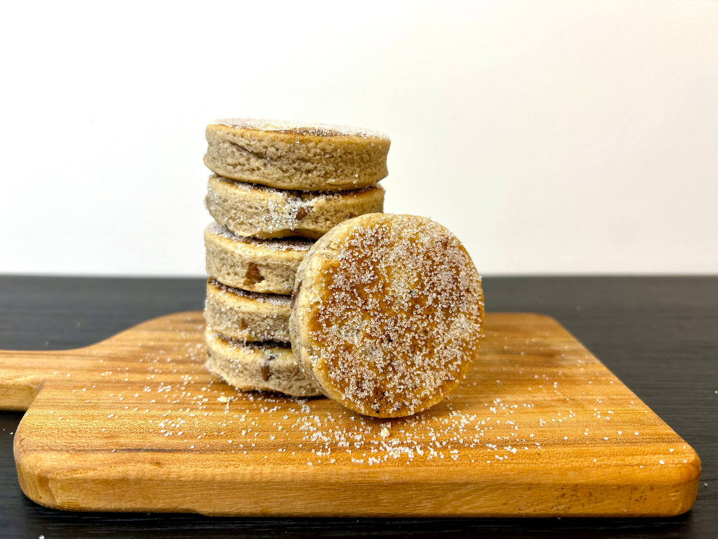Milk Chocolate Handmade Welsh Cakes | close up stack
